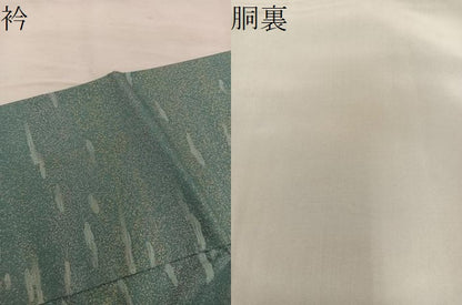 平和屋着物●上質な小紋 紬地 霞文 正絹 逸品 BAAW3456mz