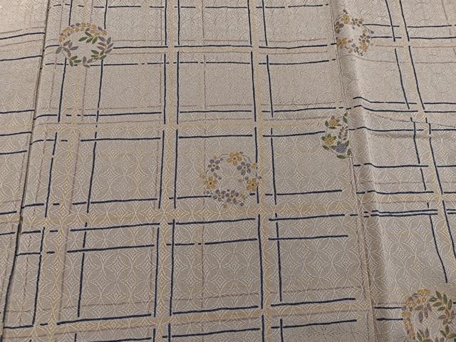 平和屋着物●訪問着 胴抜き仕立て 七宝花丸文 暈し染め 金彩 正絹 逸品 BAAW3460mz