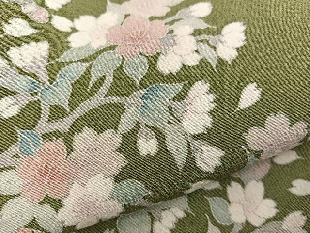 平和屋着物●染師 故・山代谷隆 訪問着 枝花文 正絹 逸品 BAAW3477mz