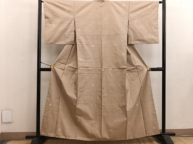 平和屋着物●本場大島紬 丸宮織物謹製 9マルキ 草木染 幾何学文様 証紙付き 正絹 逸品 BAAW3478mz