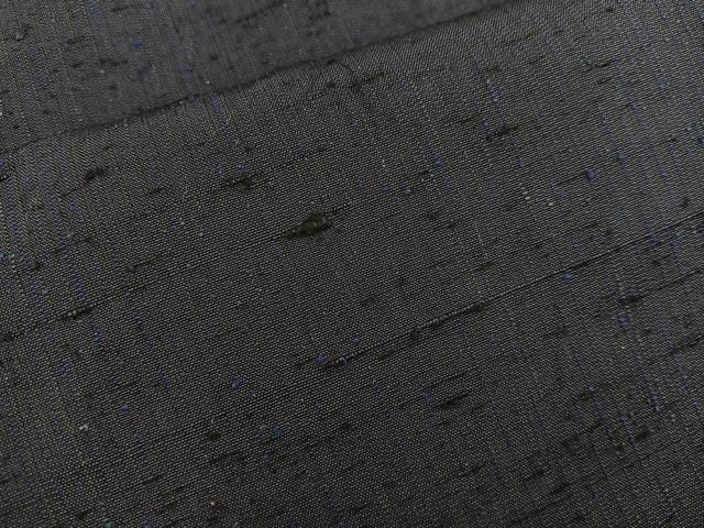 平和屋着物●男性 紬 黒緑色 正絹 逸品 未使用 BAAW3484mz