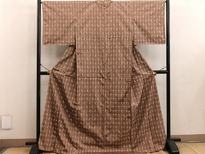 平和屋着物●上質な紬 本場琉球絣 大城工房 正絹 逸品 未使用 BAAW3487mz