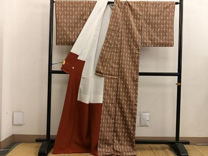 平和屋着物●上質な紬 本場琉球絣 大城工房 正絹 逸品 未使用 BAAW3487mz