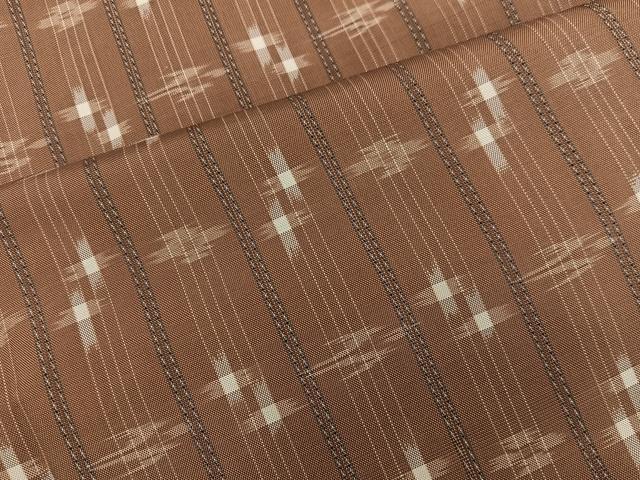 平和屋着物●上質な紬 本場琉球絣 大城工房 正絹 逸品 未使用 BAAW3487mz