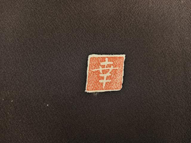 平和屋着物●ファッションデザイナー 花井幸子 訪問着 手描き 竹 正絹 逸品 BAAW3493mz