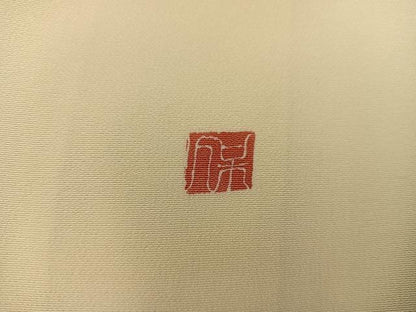 平和屋着物●本加賀友禅作家 鶴見保次 訪問着 草花文 正絹 逸品 BAAW3501mz