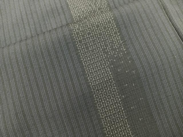 平和屋着物●上質な紬 100亀甲 亀甲間道 正絹 逸品 BAAW3502mz