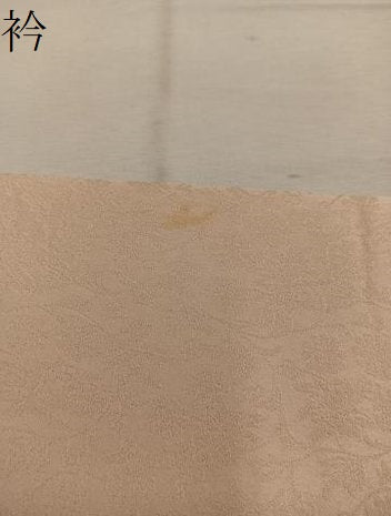 平和屋着物●無地絵羽訪問着 草花地紋 薄香色 正絹 逸品 BAAW3503mz