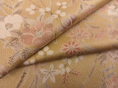 平和屋着物●上質な小紋 枝椿花文 正絹 逸品 BAAW3512mz