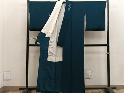 平和屋着物●上質な色無地 虫襖色 やまと誂製 正絹 逸品 BAAW3515mz