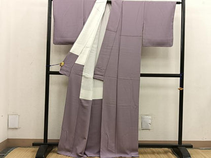 平和屋着物●本草木染作家 瑞寶 色無地 煎茶色 反端付き 正絹 逸品 未使用 BAAW3516mz