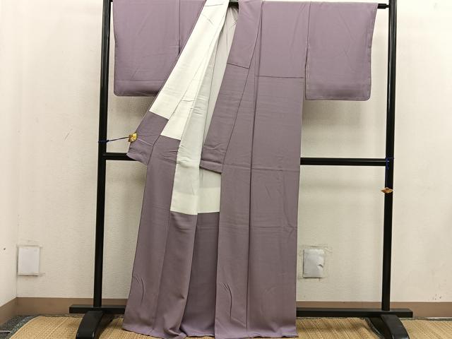 平和屋着物●本草木染作家 瑞寶 色無地 煎茶色 反端付き 正絹 逸品 未使用 BAAW3516mz