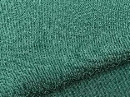 平和屋着物●上質な色無地 菊地紋 木賊色 正絹 逸品 BAAW3521mz