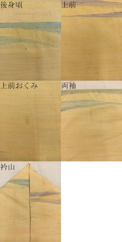 平和屋着物●上質な紬 幾何学文様 正絹 逸品 BAAW3523mz