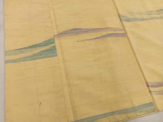 平和屋着物●上質な紬 幾何学文様 正絹 逸品 BAAW3523mz