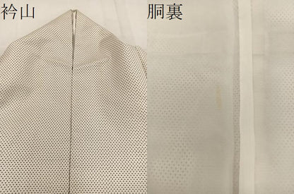 平和屋着物●訪問着 本場大島紬 白大島 手描き 刺繍 7マルキ 風景花文 正絹 逸品 BAAW3525mz