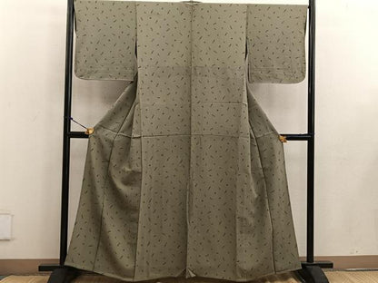 平和屋着物▽上質な小紋 単衣 成り物 唐辛子 正絹 逸品 BAAW3542mz