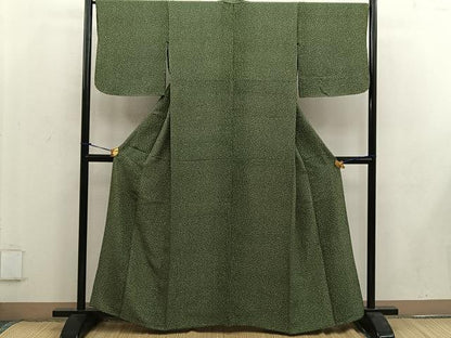 平和屋着物▽江戸小紋 単衣 大小あられ 正絹 逸品 BAAW3561mz