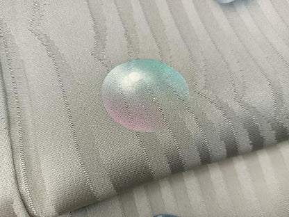 平和屋着物▽訪問着 単衣 手描き 水玉 暈し染め 正絹 逸品 BAAW3562mz