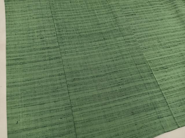 平和屋着物▽上質な色無地 単衣 麹塵色 正絹 逸品 BAAW3563mz