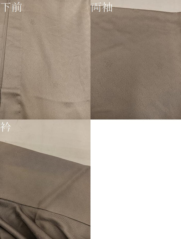 平和屋着物▽訪問着　単衣　刺繍　誰が袖花文　暈し染め　金彩　正絹　逸品　BAAW3564mz