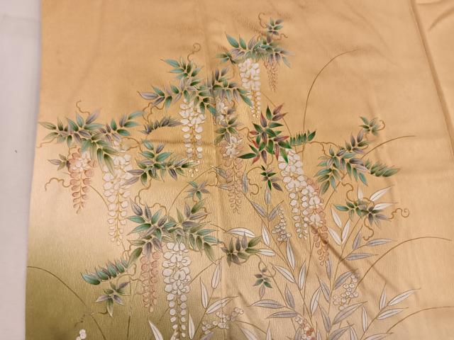 平和屋着物■訪問着 藤 花房 暈し染め 正絹 逸品 BAAW3574mz