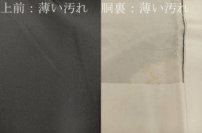 平和屋着物■豪華黒留袖　駒刺繍　鳳凰花文　金彩　正絹　逸品　BAAW3584mz