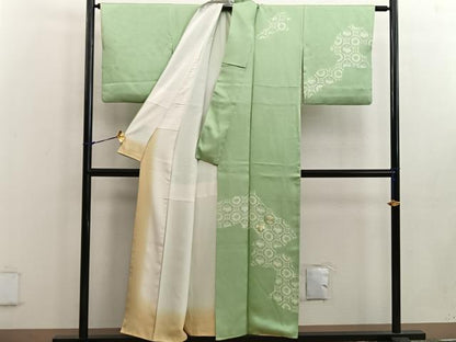 平和屋着物■訪問着 刺繍 蜀江菊花文 正絹 逸品 BAAW3585mz