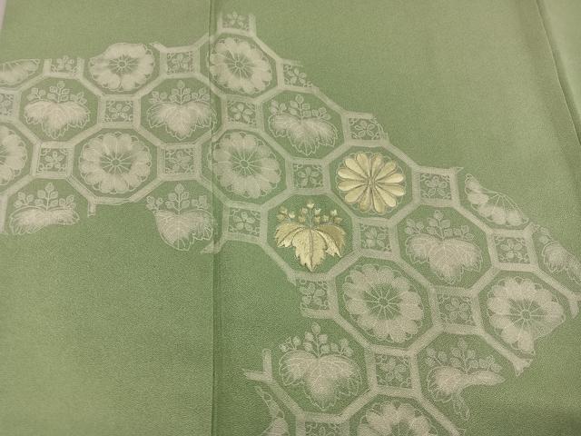 平和屋着物■訪問着 刺繍 蜀江菊花文 正絹 逸品 BAAW3585mz