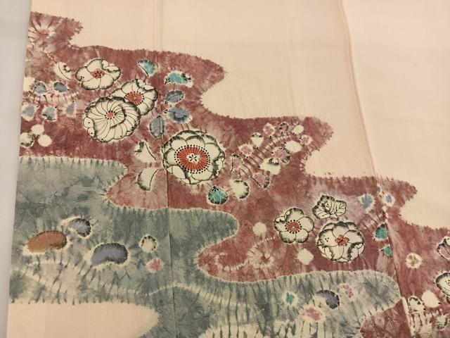 平和屋着物■訪問着 絞り 辻が花 正絹 逸品 BAAW3586mz