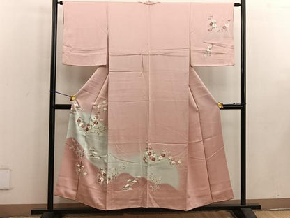 平和屋着物■訪問着 草花文 暈し染め 正絹 逸品 BAAW3600mz
