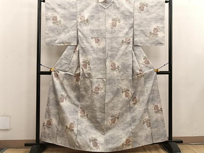 平和屋着物●都喜ヱ門 本場大島紬 白大島 7マルキ 人物文 総絣 藤絹織物謹製 正絹 逸品 BAAW3611mz
