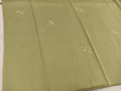 平和屋着物●上質な小紋 草花文 正絹 逸品 未使用 BAAW3613mz