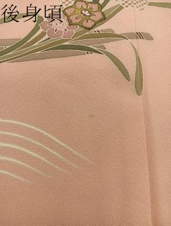 平和屋着物●訪問着 駒刺繍 枝梅菊花文 金彩 正絹 逸品 BAAW3614mz