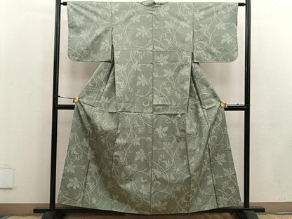 平和屋着物●本場大島紬 唐草文 正絹 逸品 BAAW3616mz