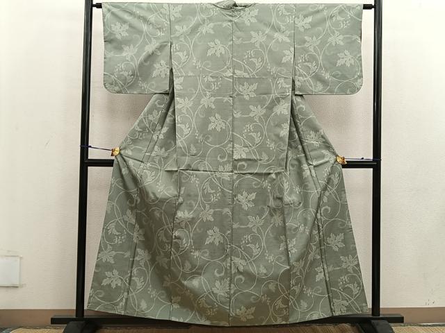 平和屋着物●本場大島紬 唐草文 正絹 逸品 BAAW3616mz