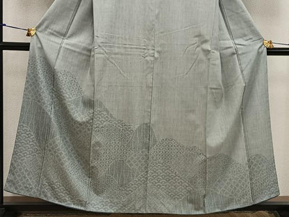 平和屋着物●訪問着 本場結城紬地 吉祥文 正絹 逸品 BAAW3625mz