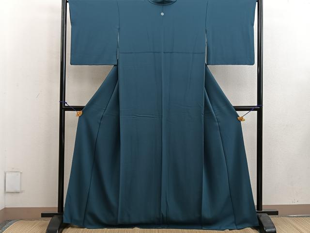 平和屋着物●上質な色無地 褐返色 正絹 逸品 BAAW3638mz