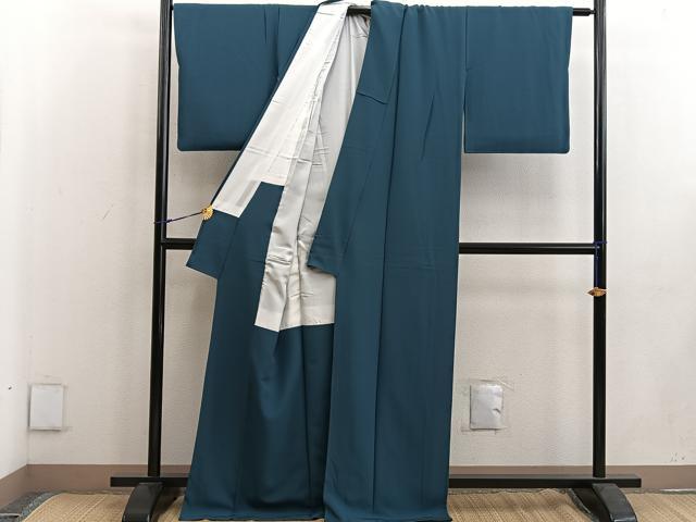 平和屋着物●上質な色無地 褐返色 正絹 逸品 BAAW3638mz