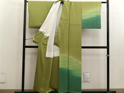 平和屋着物●訪問着 江戸小紋 霞文 鮫小紋柄 正絹 逸品 BAAW3646mz