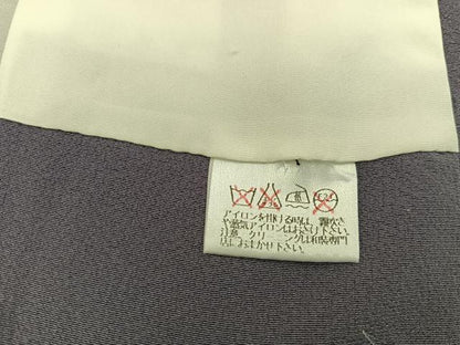 平和屋着物●上質な色無地　葡萄鼠色　正絹　逸品　BAAW3651mz