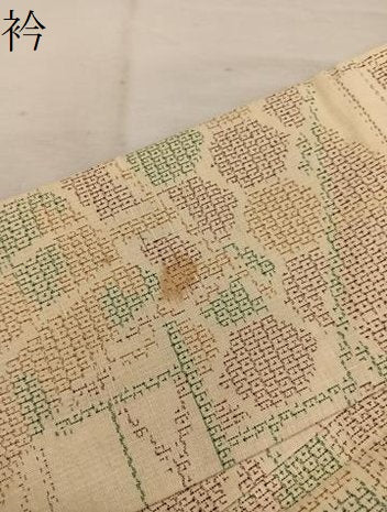 平和屋着物●本場結城玉紬 結織苑 100亀甲 幾何学文様 証紙付き 正絹 逸品 BAAW3661mz