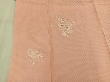 平和屋着物■訪問着　総刺繍　草花文　正絹　逸品　BAAW3669mz