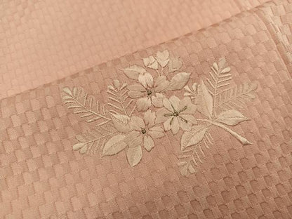 平和屋着物■訪問着　総刺繍　草花文　正絹　逸品　BAAW3669mz