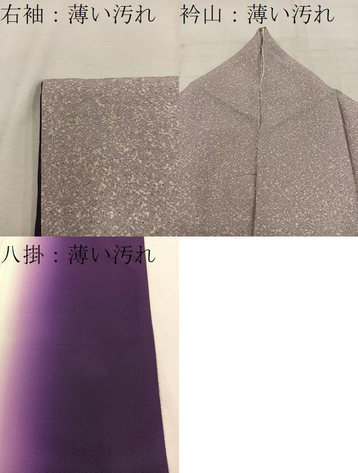 平和屋着物■上質な小紋 たたき染め 正絹 逸品 BAAW3676mz