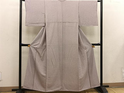 平和屋着物■上質な小紋 たたき染め 正絹 逸品 BAAW3676mz