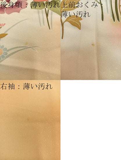 平和屋着物■訪問着 枝花文 暈し染め 金彩 正絹 逸品 BAAW3694mz