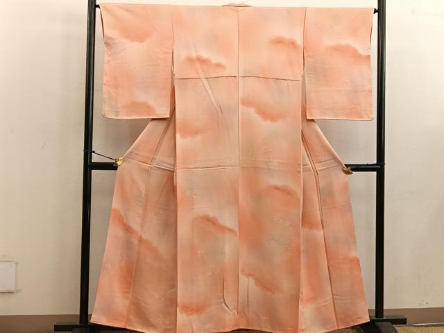 平和屋着物■上質な小紋 萩 暈し染め 正絹 逸品 未使用 BAAW3715mz