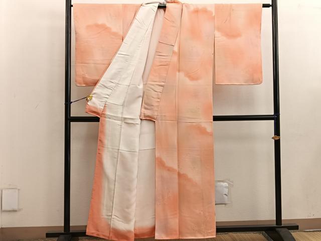 平和屋着物■上質な小紋 萩 暈し染め 正絹 逸品 未使用 BAAW3715mz