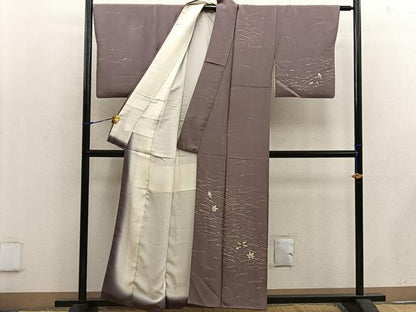 平和屋着物■訪問着 ろうけつ染め 吹き寄せ文 正絹 逸品 BAAW3750mz